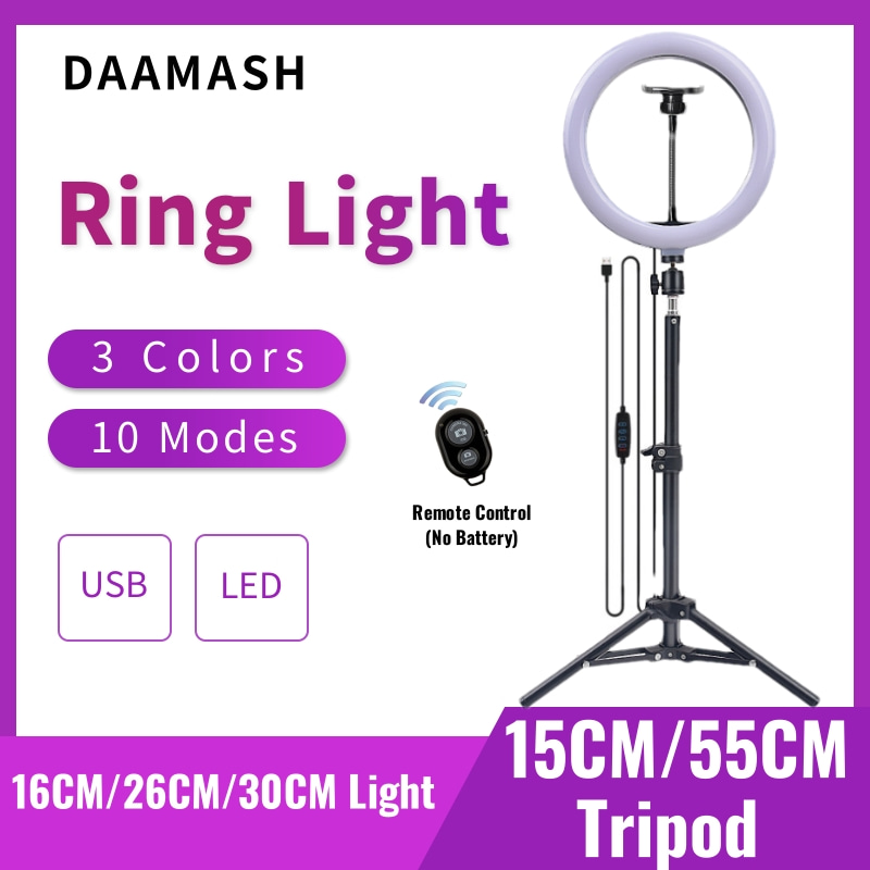 Photography Lighting Overhead - 16cm/26cm/30cm LED Selfie Ring Lighting Photographic