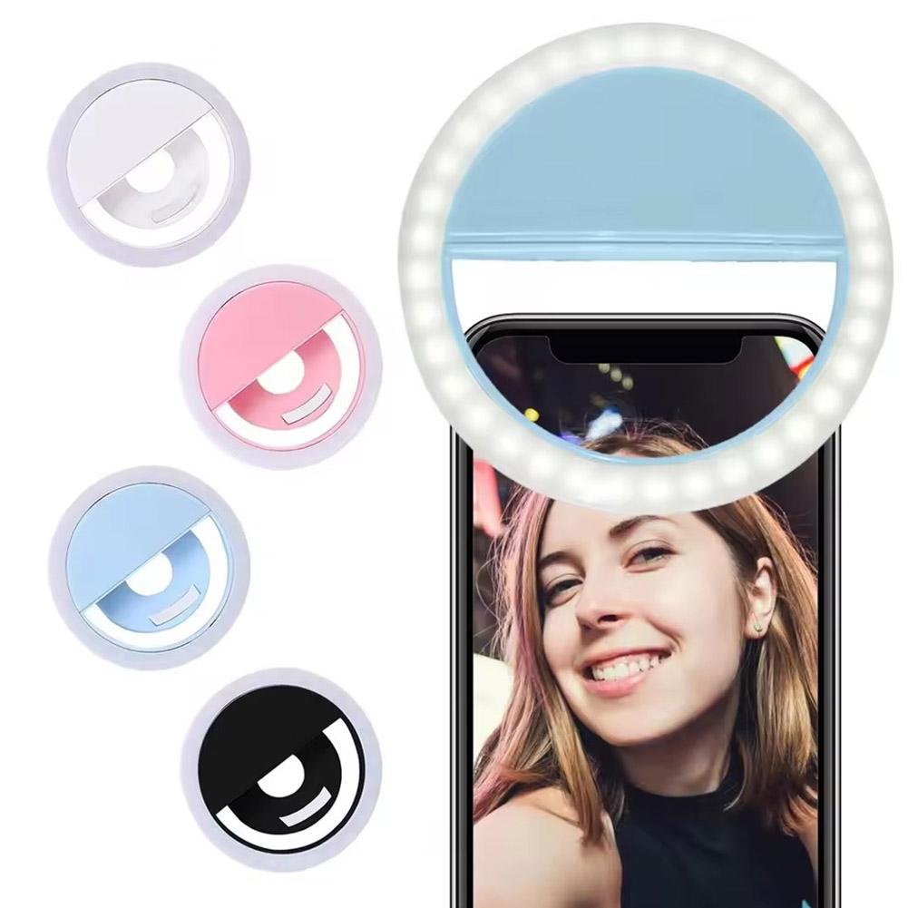 Photography Lighting Overhead - Clip On Selfie Ring Light Rechargeable