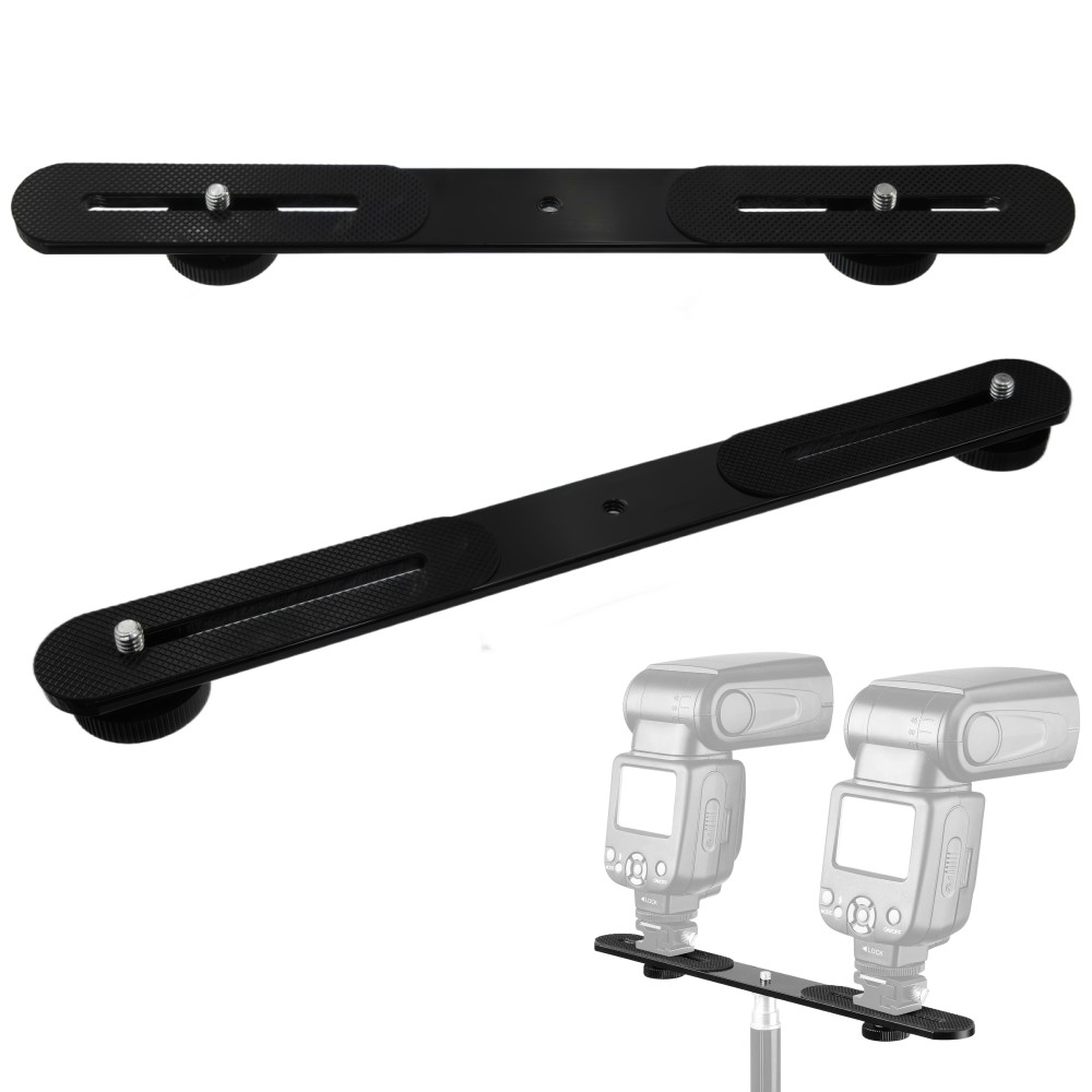 Dual Flash Bracket 1/4'' Screw - Photography Lighting Continuous 评论和价格