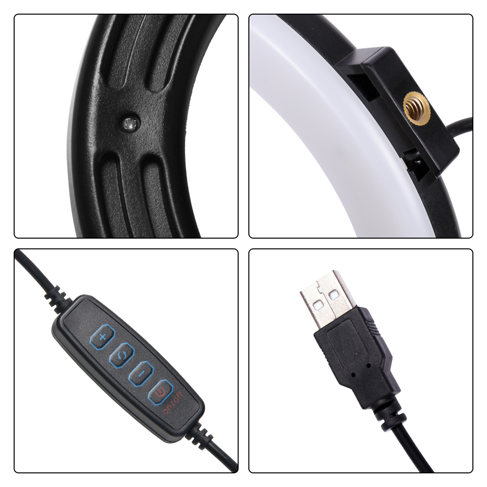 16cm/26cm/30cm LED Selfie Ring - Photography Lighting Overhead 评论和价格