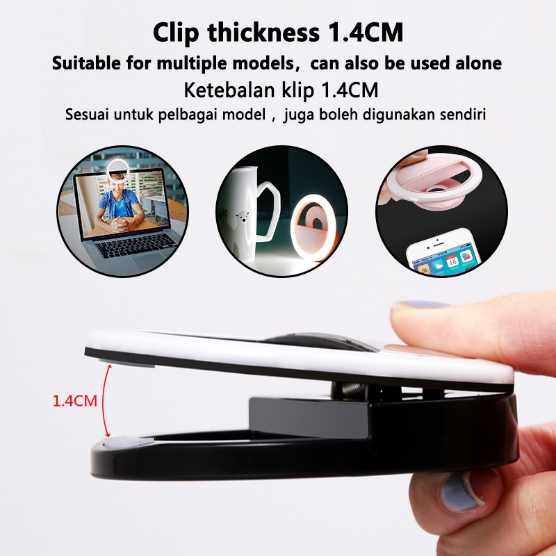 LED Selfie Ring Light 3 Level  - Photography Lighting Overhead 评论和价格
