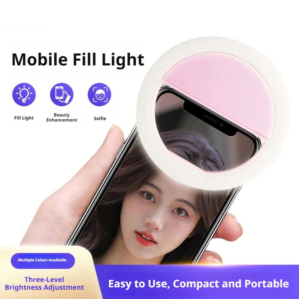 Clip On Selfie Ring Light Rech - Photography Lighting Overhead 评论和价格
