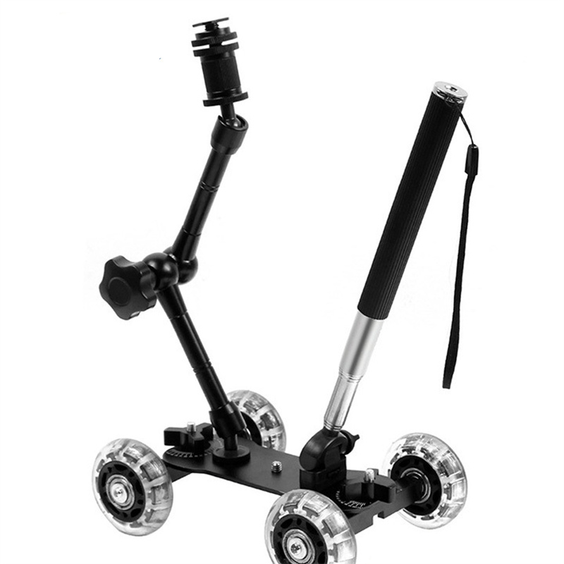 Mobile Rolling Sliding Dolly S - Photography Lighting Tool 评论和价格