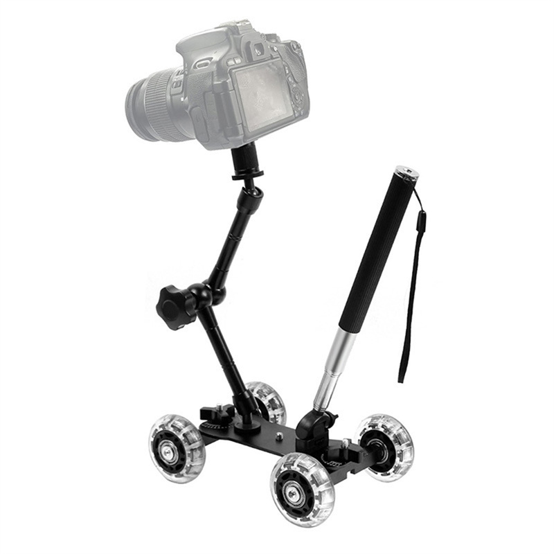 Mobile Rolling Sliding Dolly S - Photography Lighting Tool 评论和价格
