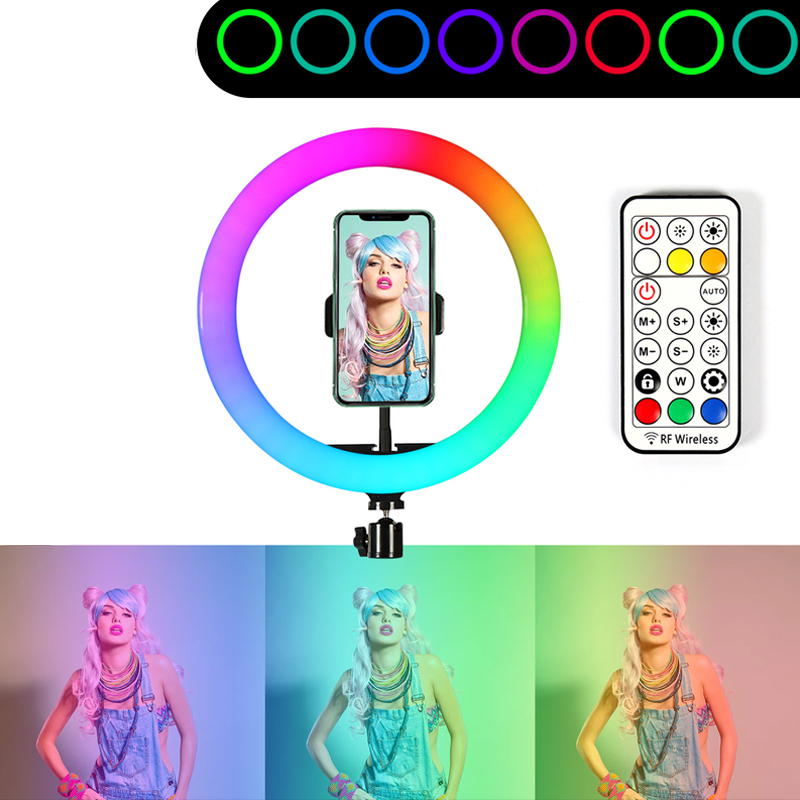 13inch RGB Led Selfie Ring Lig - Photography Lighting Overhead 评论和价格