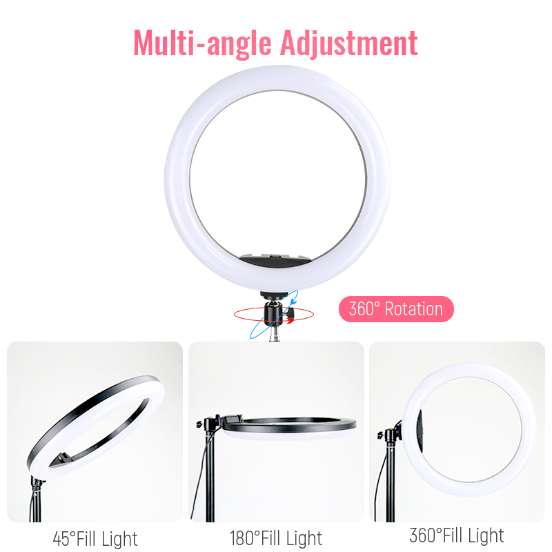 12inch RGB Led Ring Light With - Photography Lighting Overhead 评论和价格